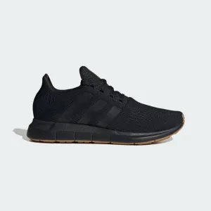 ADIDAS MEN'S SWIFT RUN BLACK/GUM RUNNING SHOES