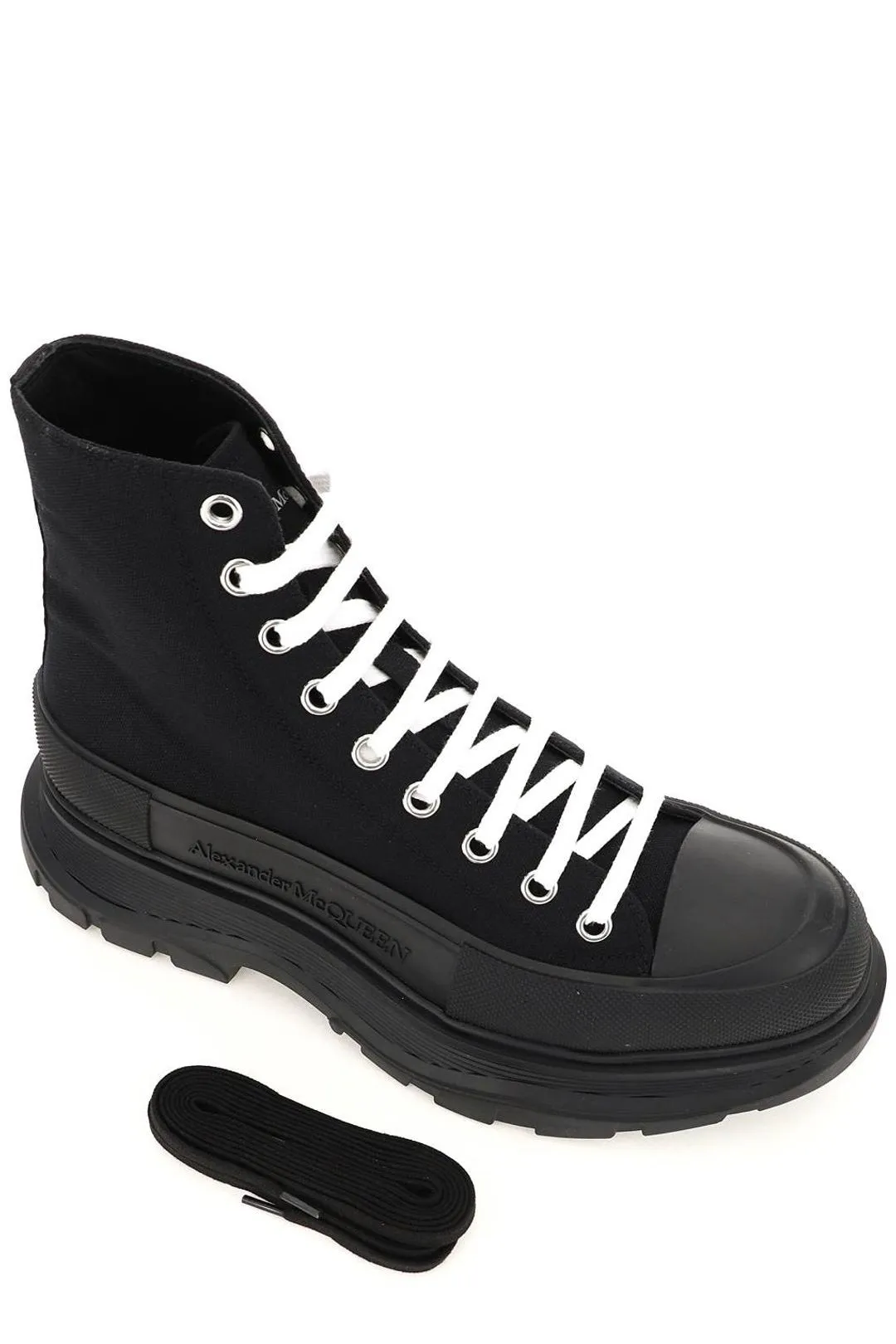 Alexander McQueen Tread Slick Lace-Up Boots