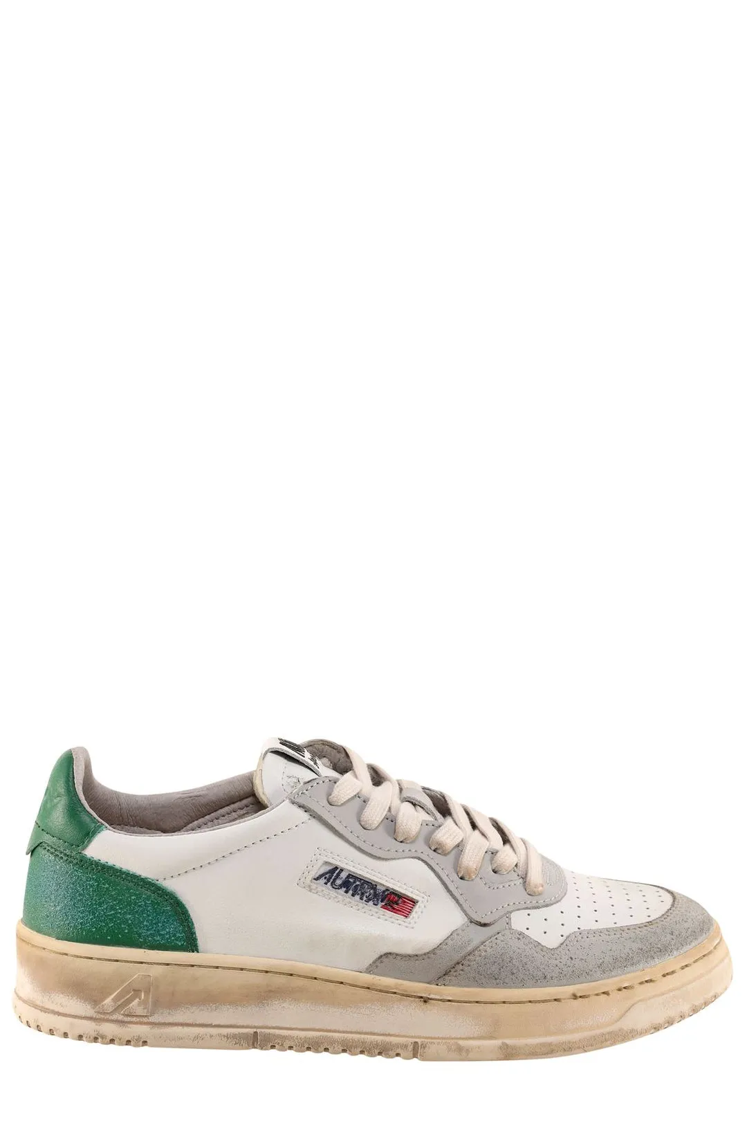 Autry Distressed Lace-Up Sneakers