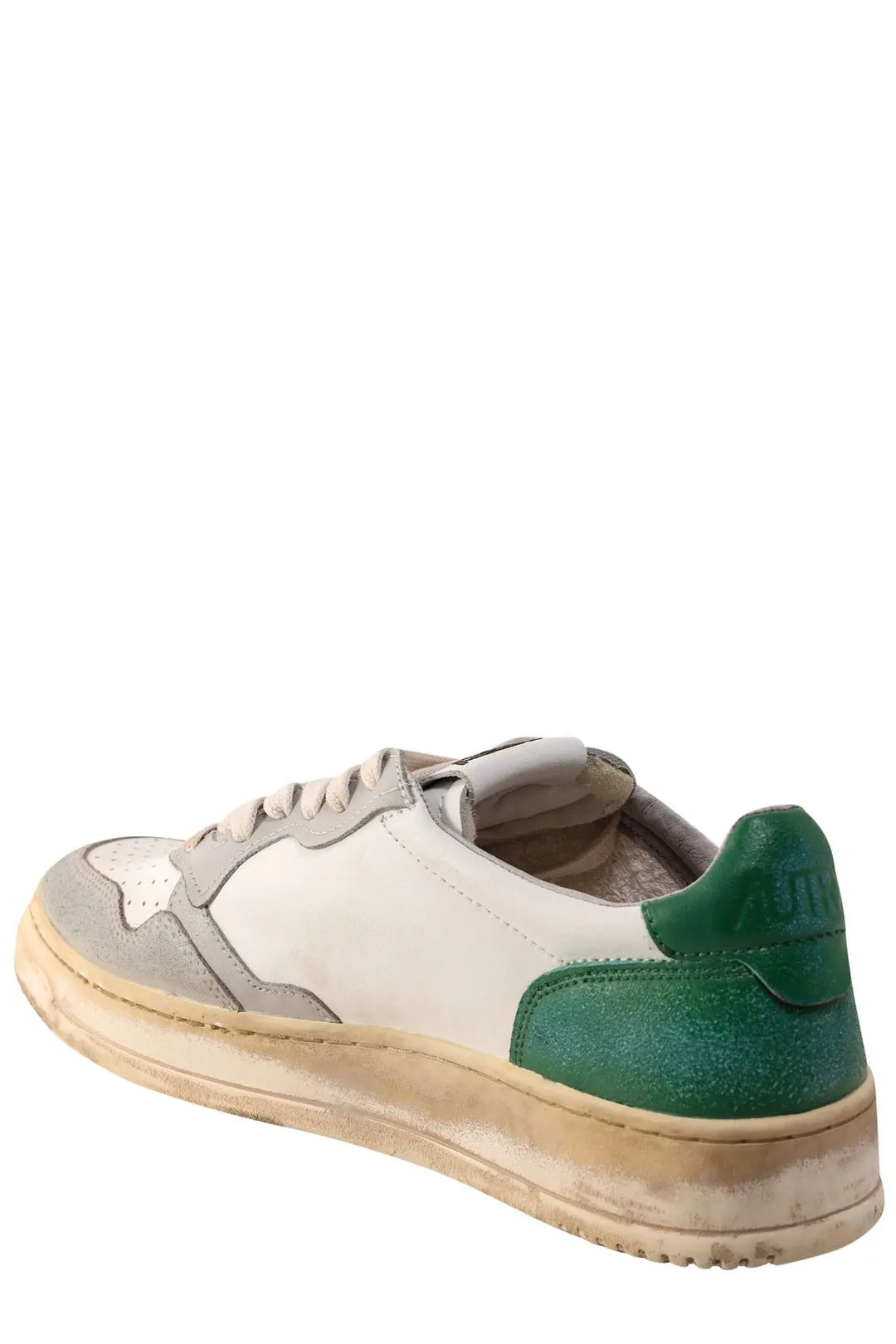 Autry Distressed Lace-Up Sneakers