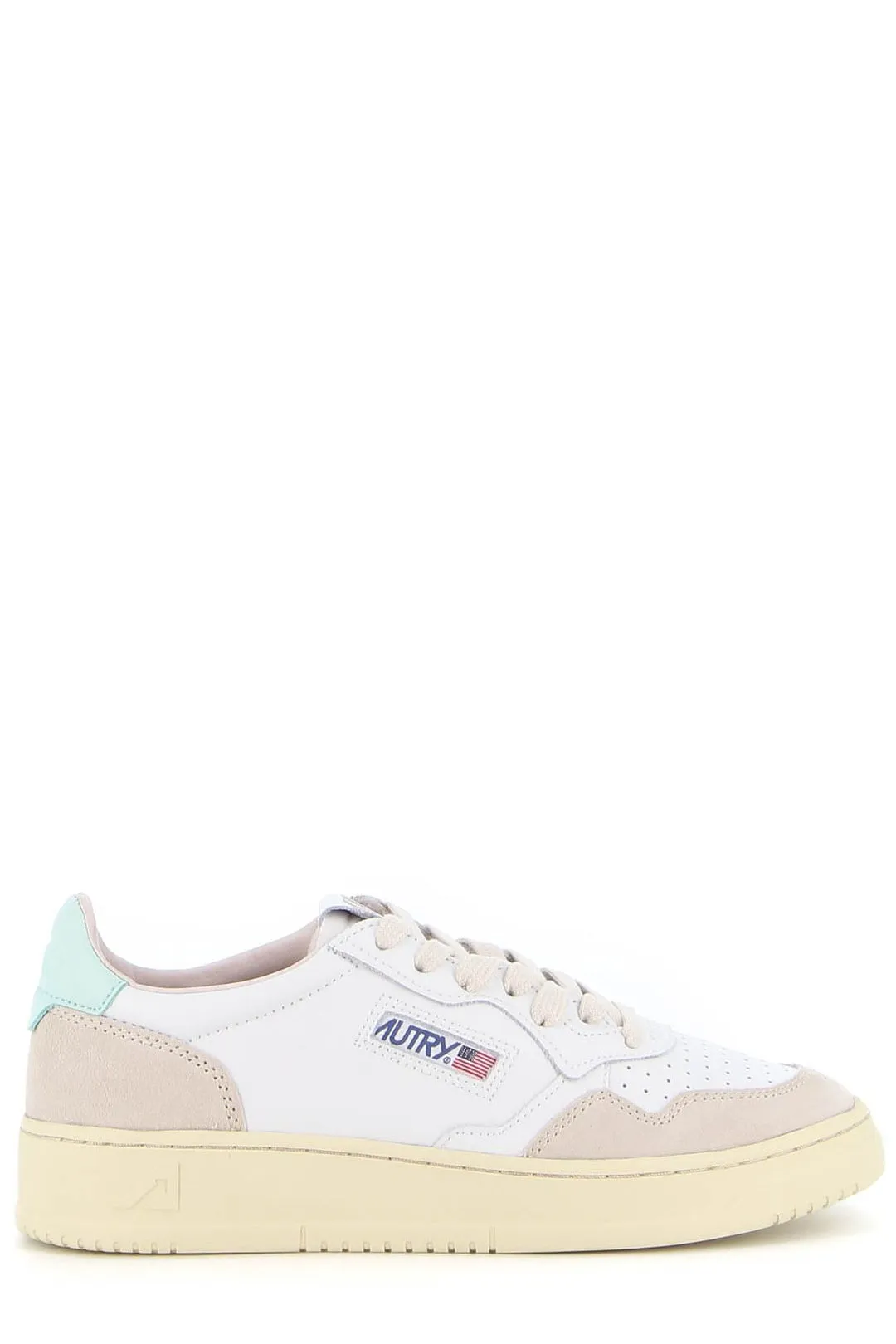 Autry Logo Patch Lace-Up Sneakers