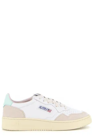 Autry Logo Patch Lace-Up Sneakers