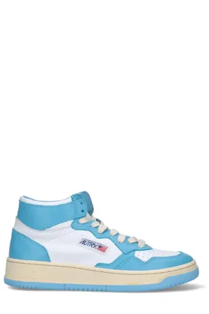 Autry Round Toe Lace-Up Sneakers
