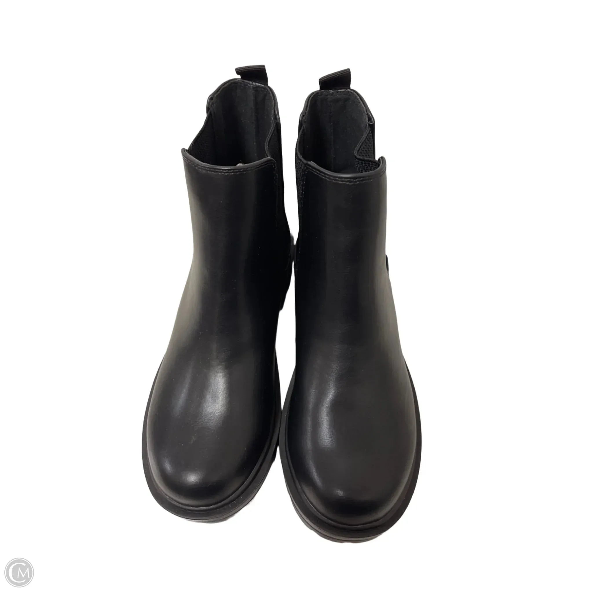 Boots Ankle Flats By Soda In Black, Size: 8.5