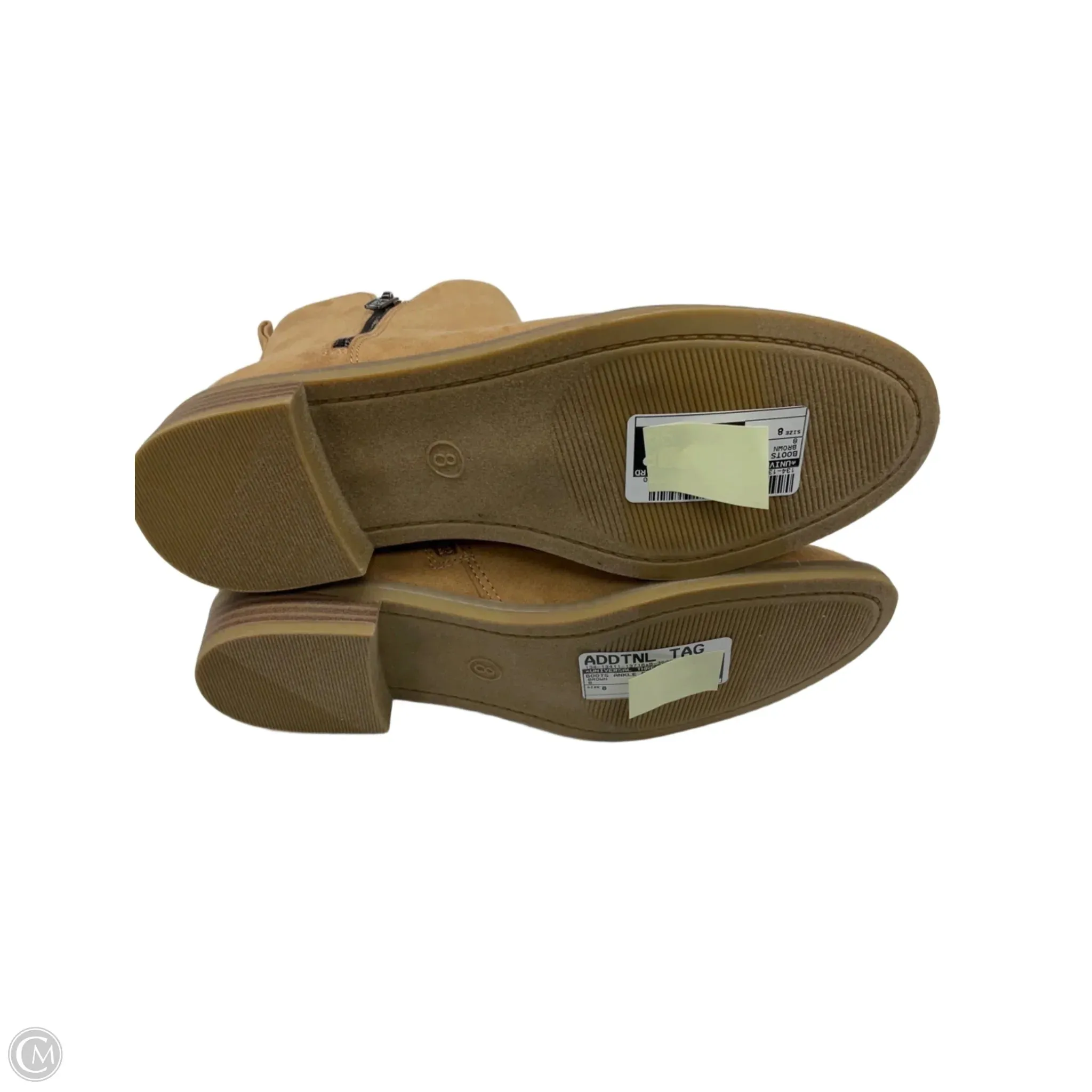 Boots Ankle Flats By Universal Thread In Brown, Size: 8