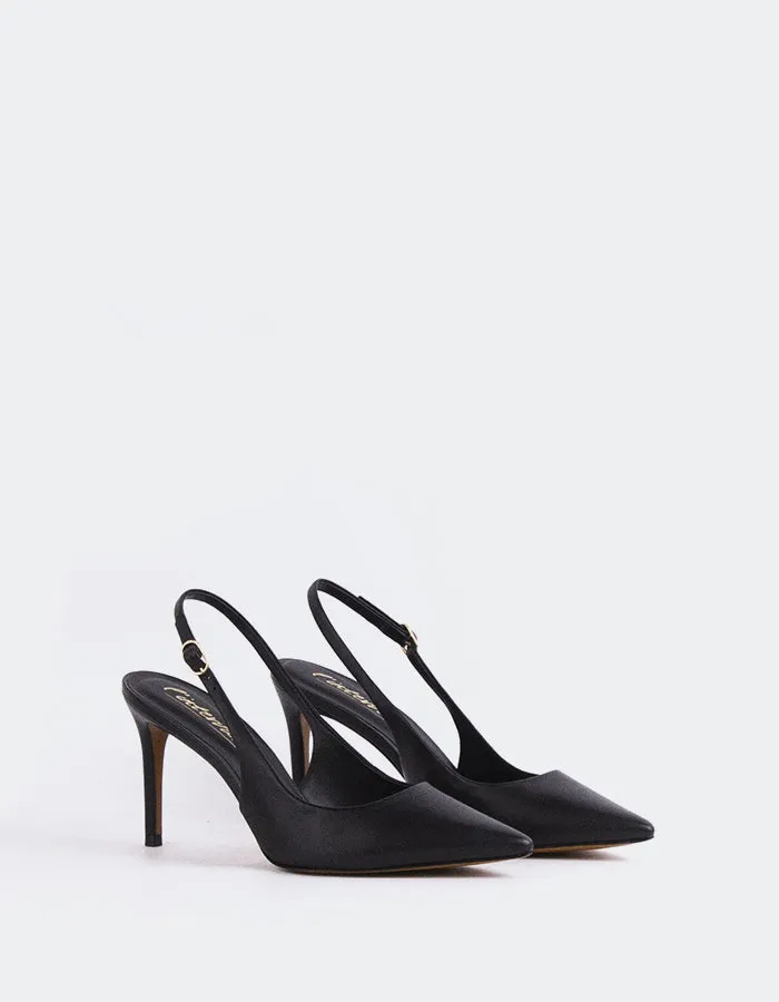 Borage Black Leather