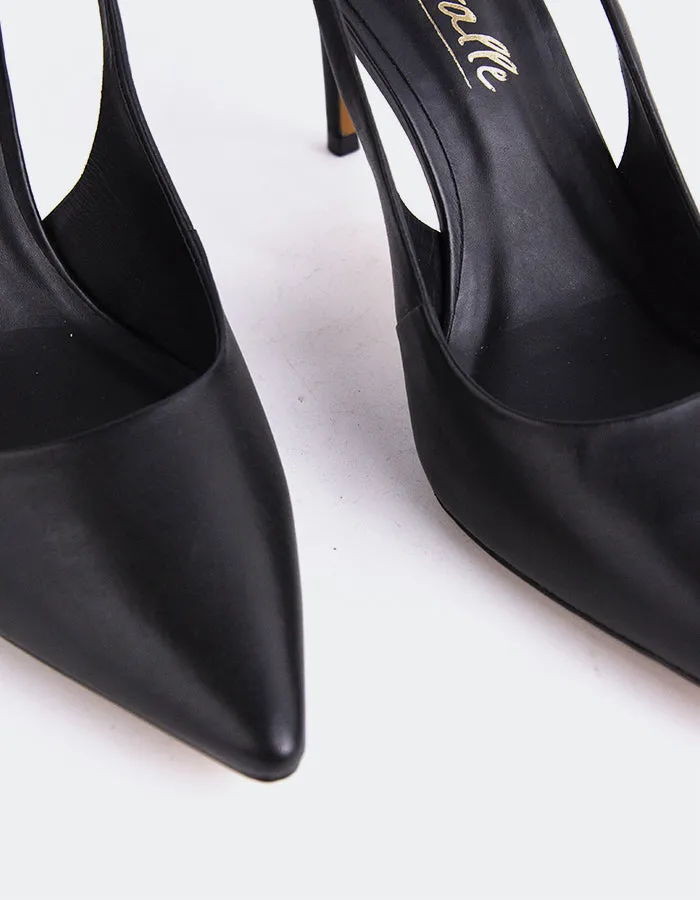 Borage Black Leather