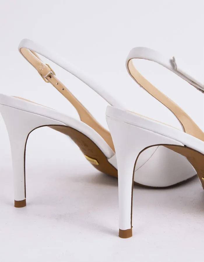 Borage White Leather