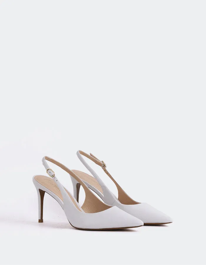 Borage White Leather