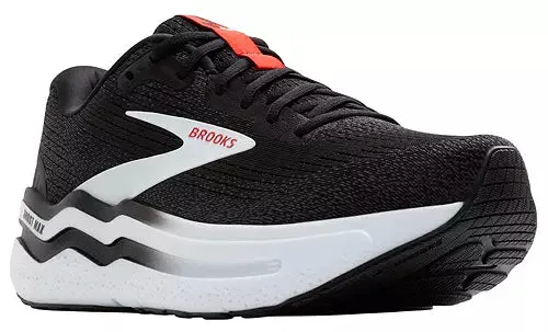 Brooks Ghost Max 2 (Black/White/Fiery Red) - Men's
