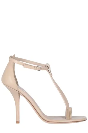 Burberry Ankle-Strap Heeled Sandals