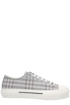 Burberry Checked Lace-Up Sneakers
