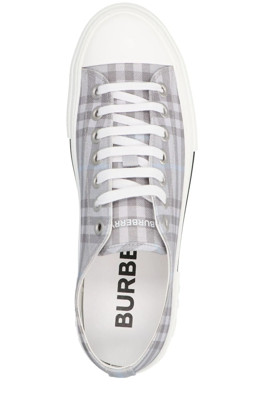 Burberry Checked Lace-Up Sneakers