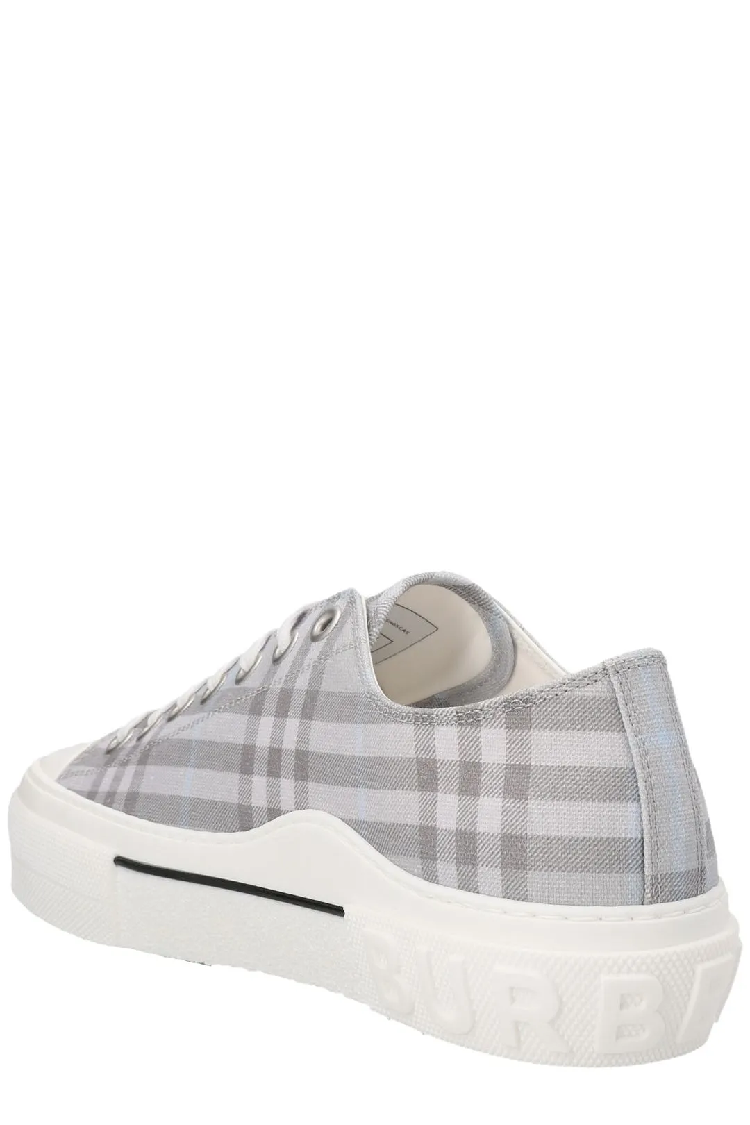 Burberry Checked Lace-Up Sneakers