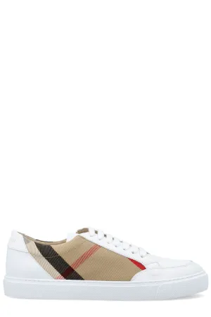 Burberry House Check Lace-Up Sneakers