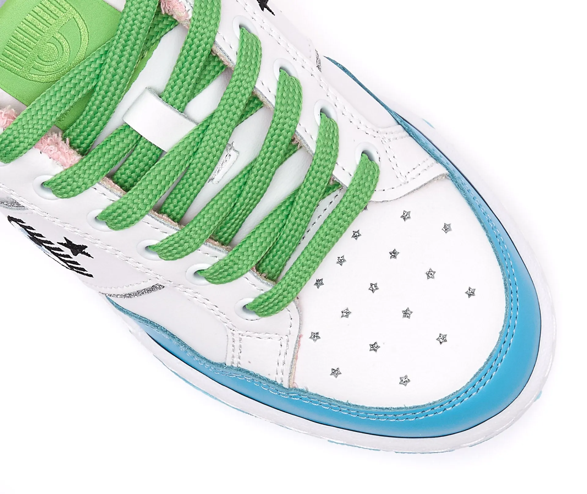 Chiara Ferragni Color-Block Lace-Up Sneakers