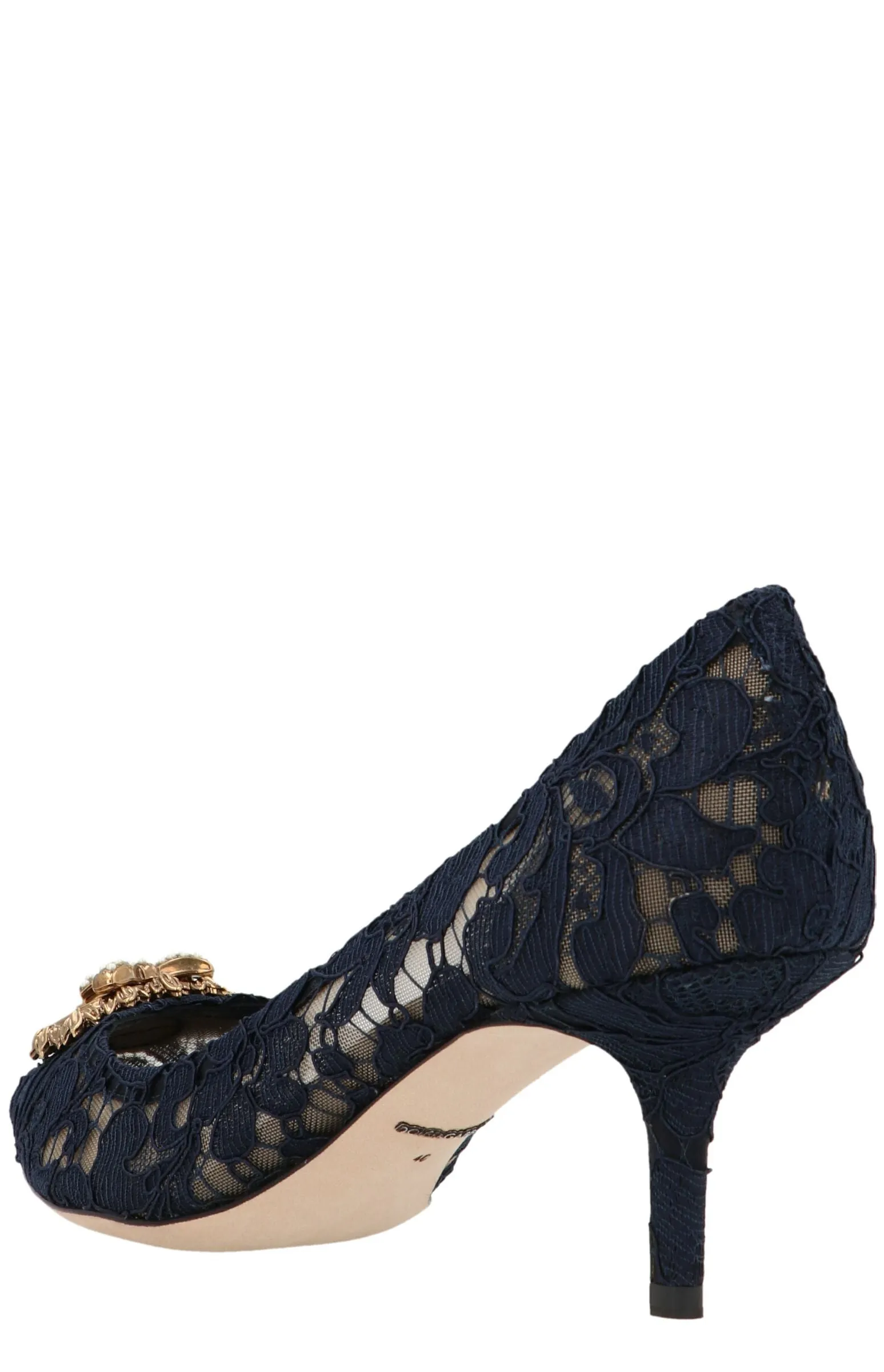 Dolce & Gabbana Lace Detailed Pointed-Toe Pumps
