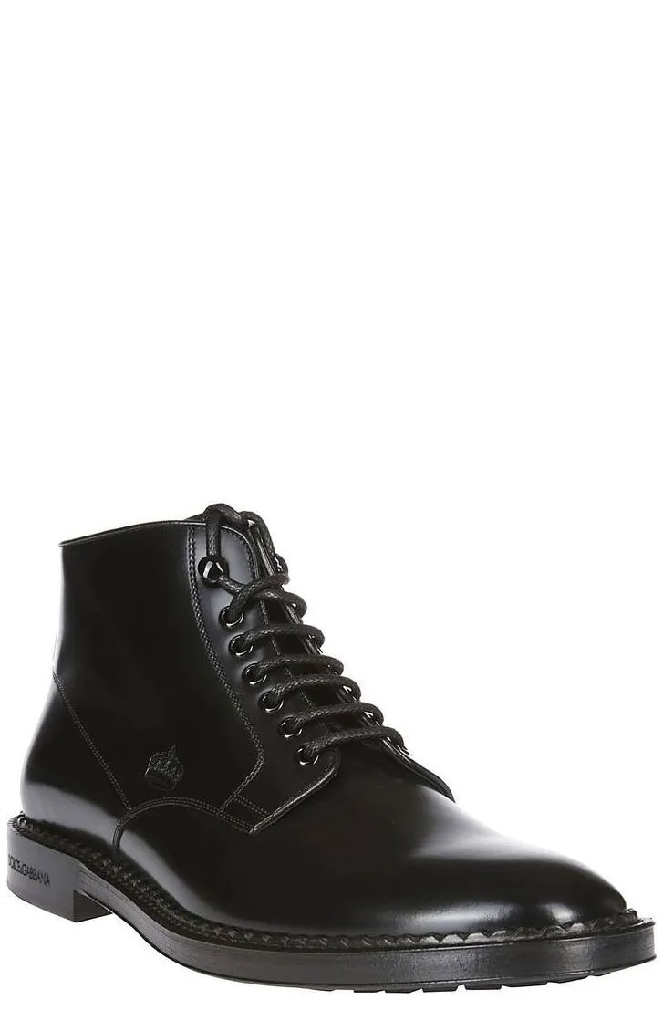 Dolce & Gabbana Lace-Up Ankle Boots