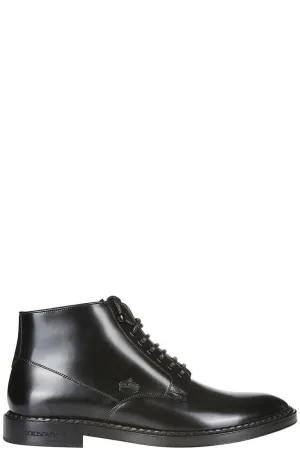 Dolce & Gabbana Lace-Up Ankle Boots