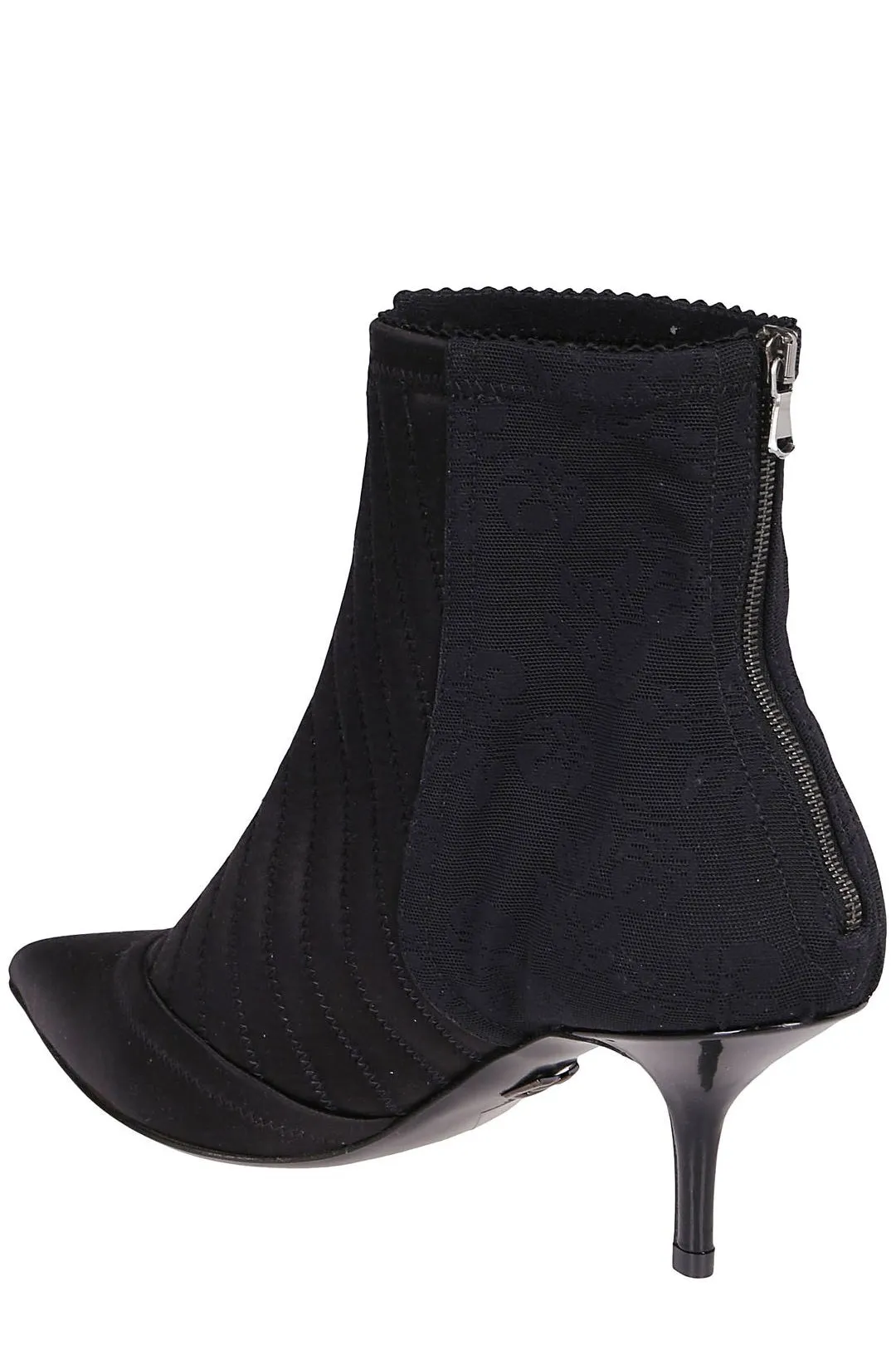 Dolce & Gabbana Pointed-Toe Zipped Ankle Boots