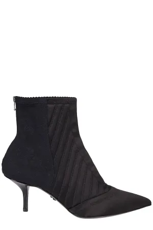 Dolce & Gabbana Pointed-Toe Zipped Ankle Boots