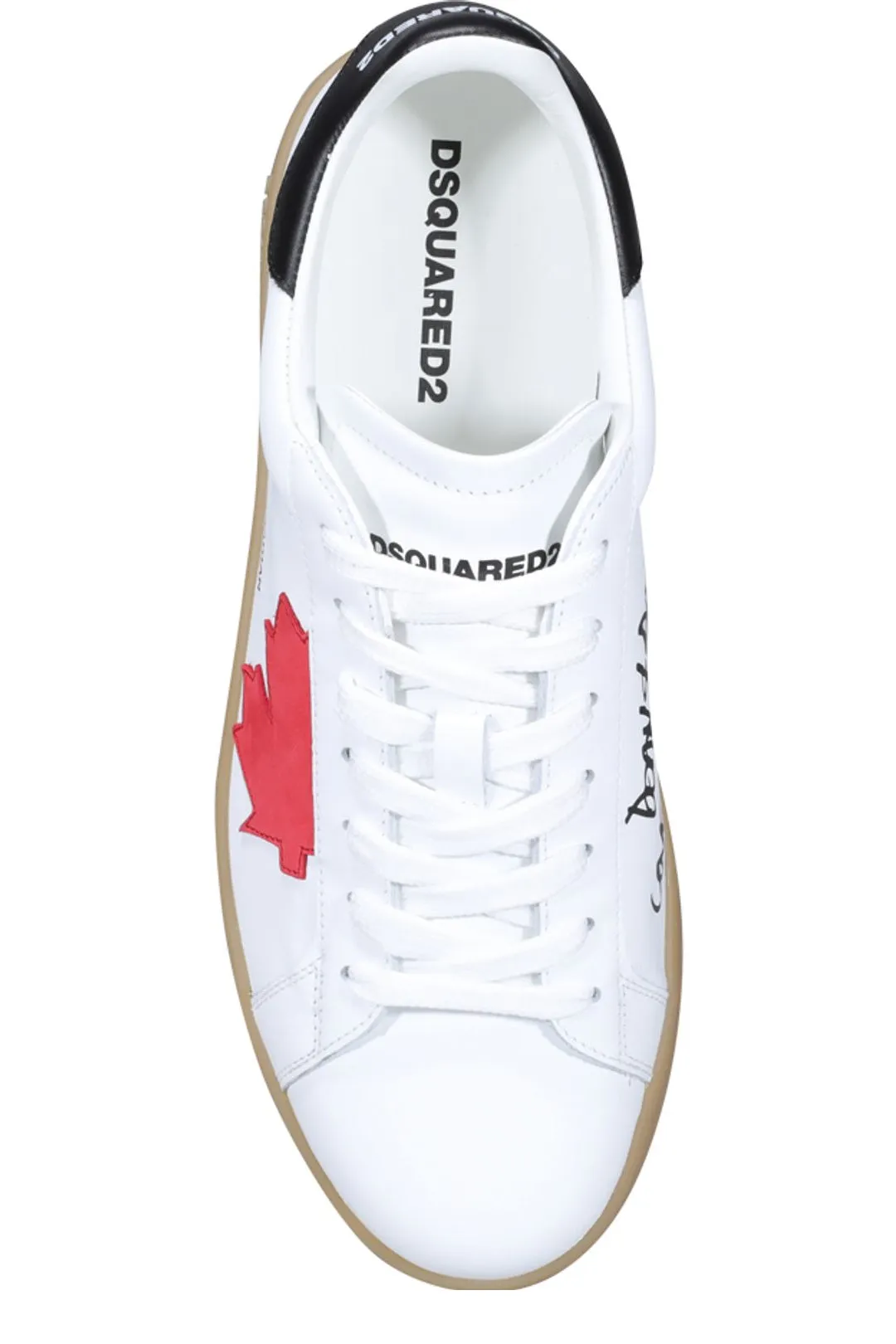Dsquared2 Maple Leaf Patch Low-Top Sneakers