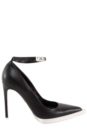 GCDS Rider Ankle Strap Pumps