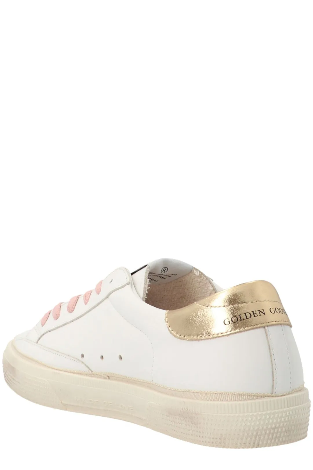 Golden Goose Kids Round Toe Lace-Up Sneakers