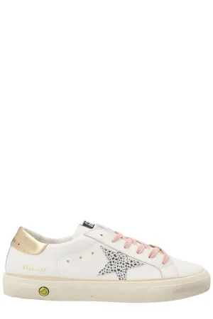 Golden Goose Kids Round Toe Lace-Up Sneakers