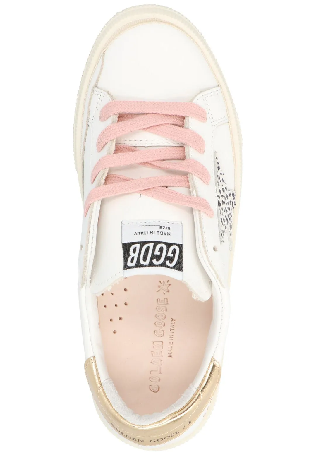 Golden Goose Kids Round Toe Lace-Up Sneakers