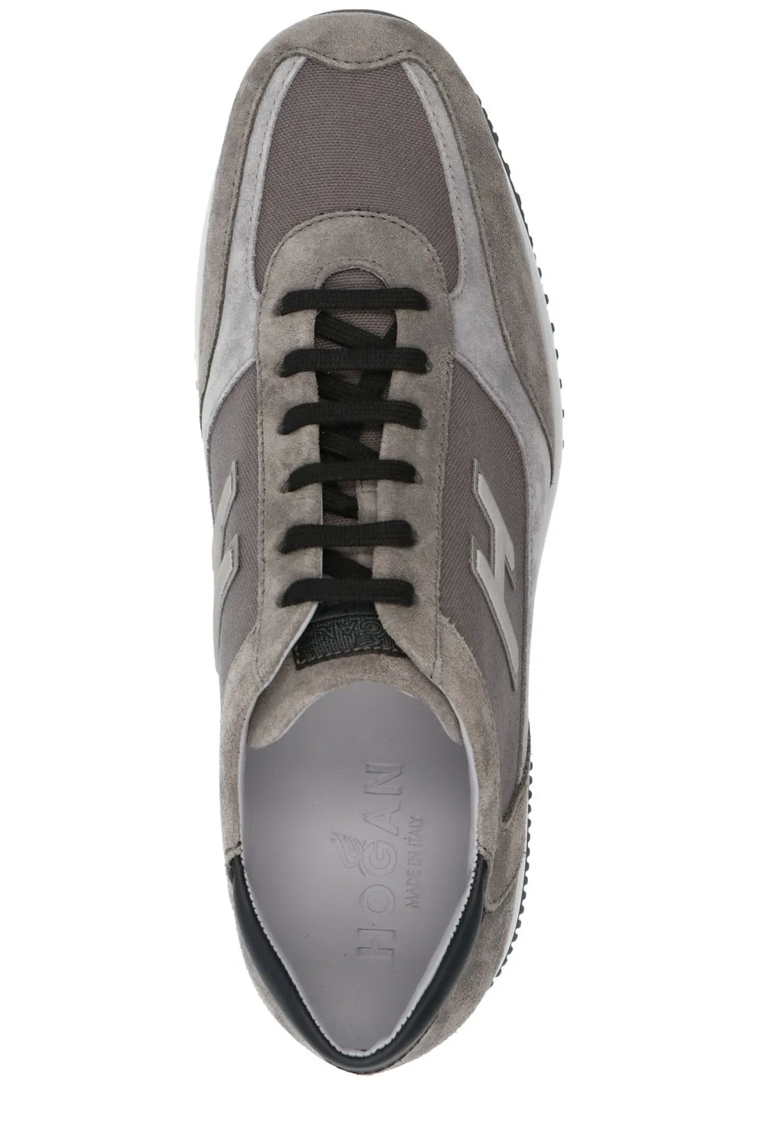 Hogan Interactive Flocked Lace-Up Sneakers