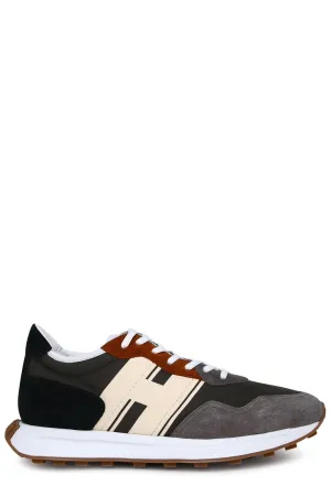 Hogan Logo Detailed Lace-Up Sneakers