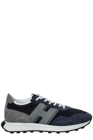 Hogan Logo Detailed Lace-Up Sneakers