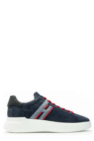 Hogan Logo Patch Lace-Up Sneakers