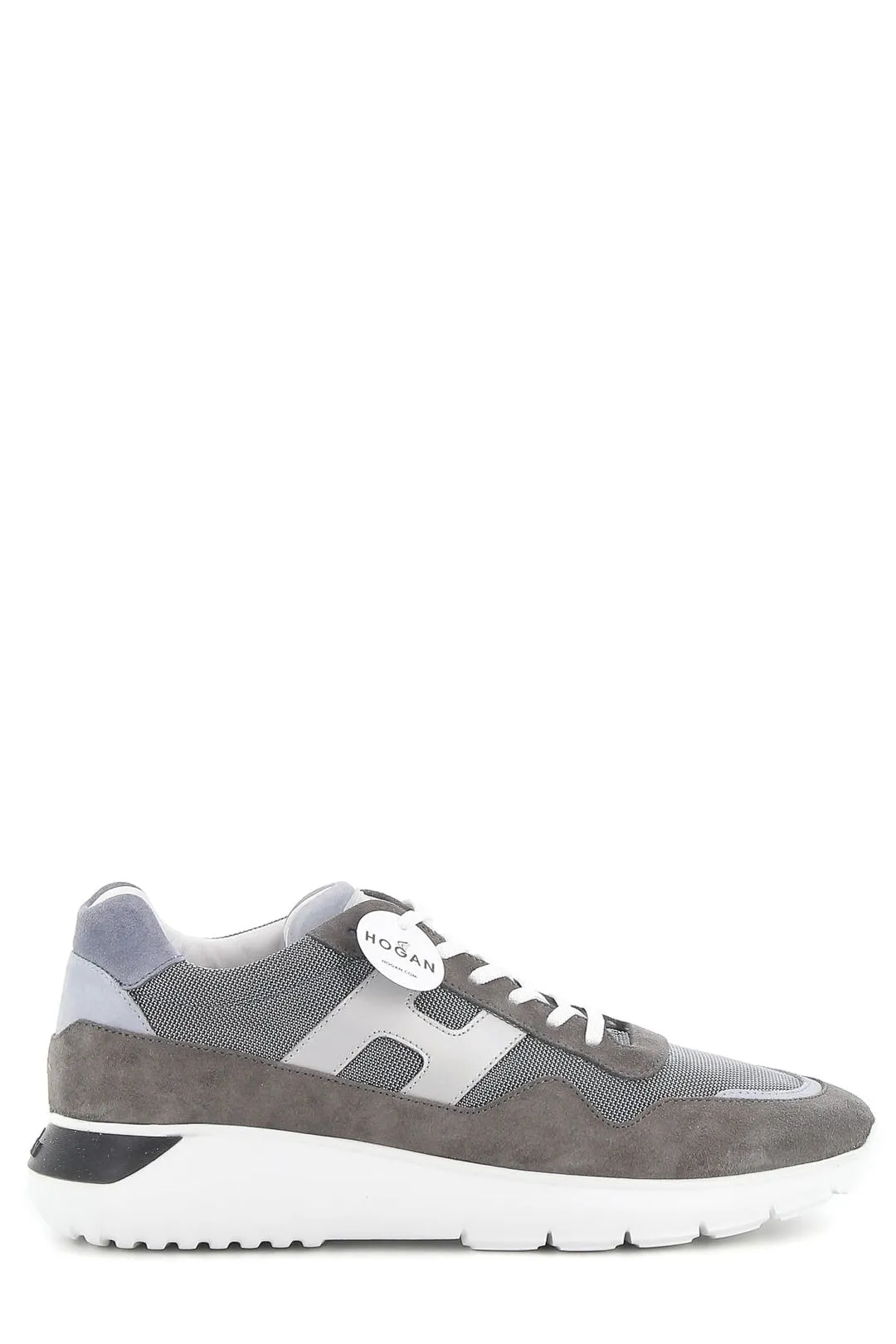Hogan Logo Patch Lace-Up Sneakers