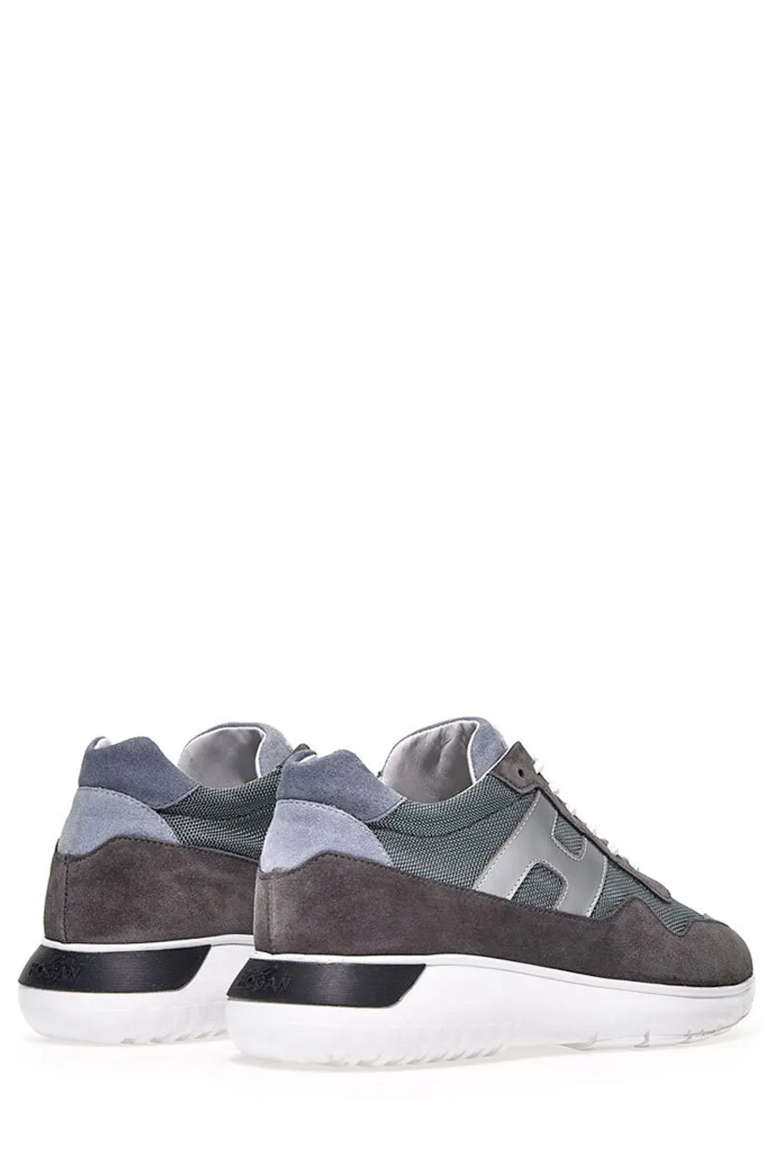 Hogan Logo Patch Lace-Up Sneakers