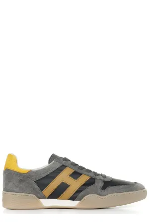 Hogan Panelled Lace-Up Sneakers