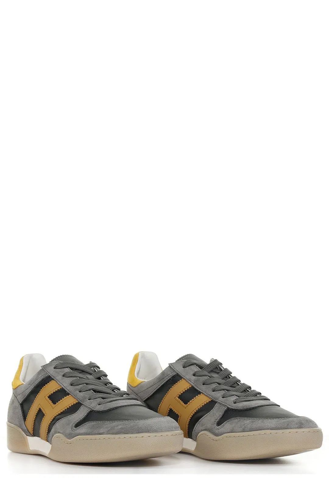 Hogan Panelled Lace-Up Sneakers