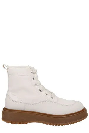 Hogan Untraditional Lace-Up Ankle Boots