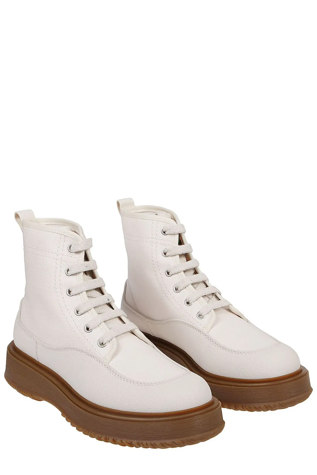 Hogan Untraditional Lace-Up Ankle Boots