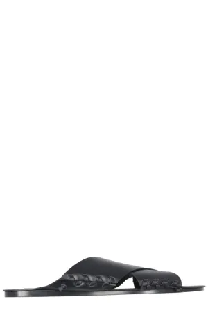 Jil Sander Cross Band Flat Sandals