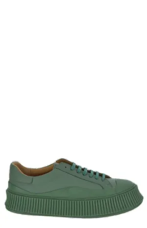 Jil Sander Lace-Up Platform Sneakers
