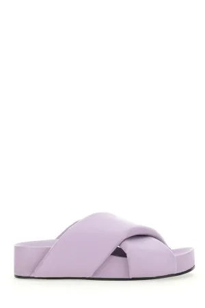 Jil Sander Open Toe Cross Strap Sandals