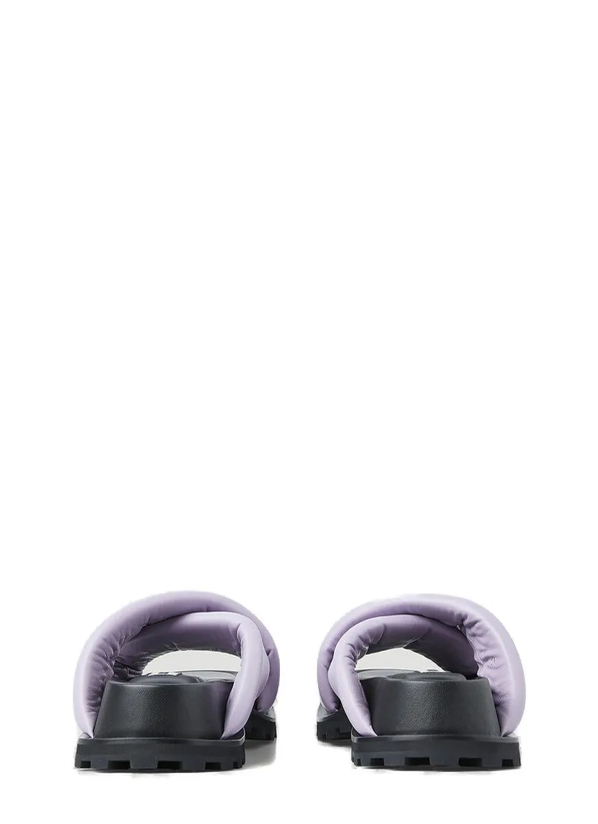 Jil Sander Padded Cross-Strapped Sandals
