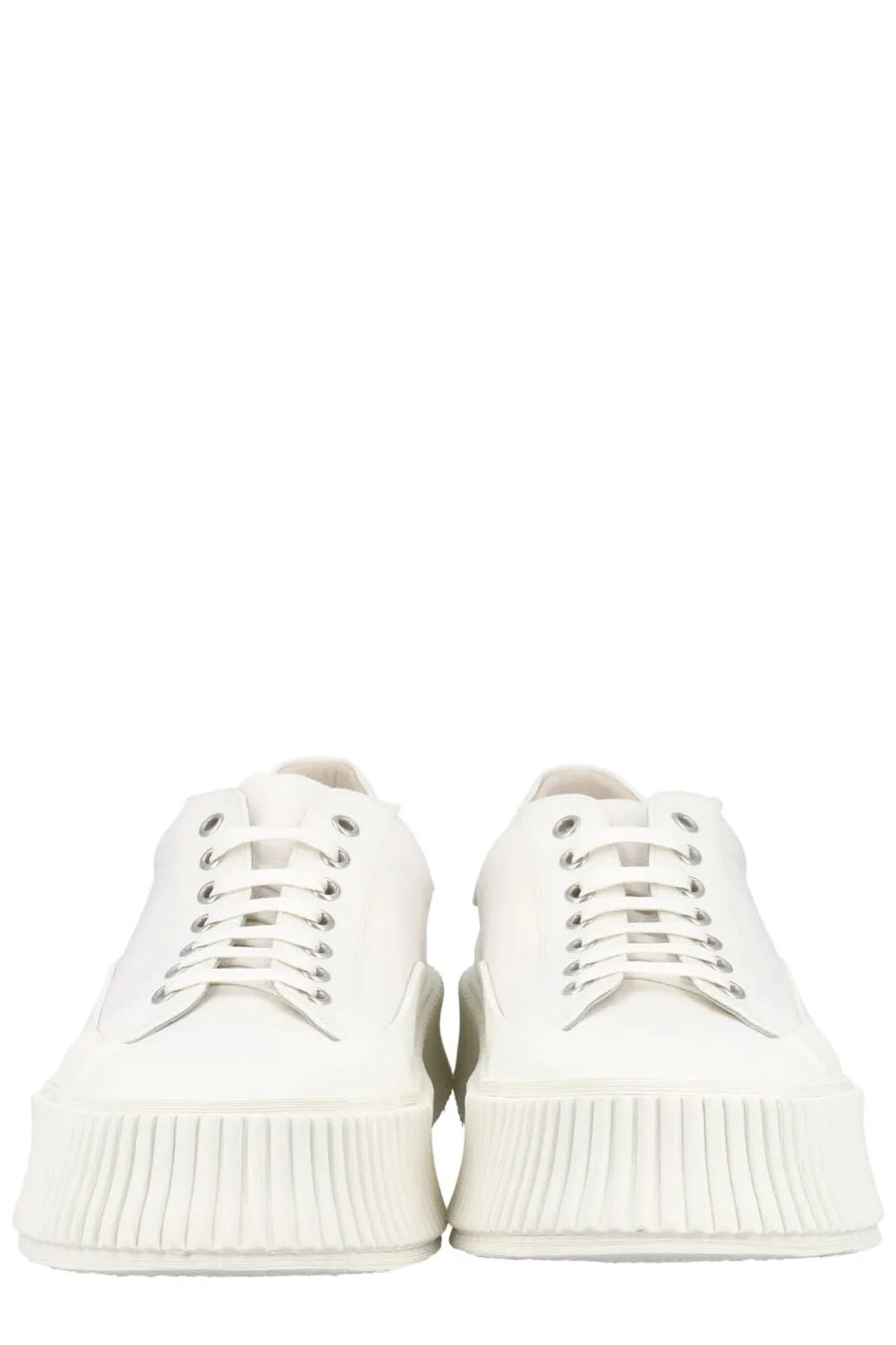 Jil Sander Rigged Platform Lace-Up Sneakers