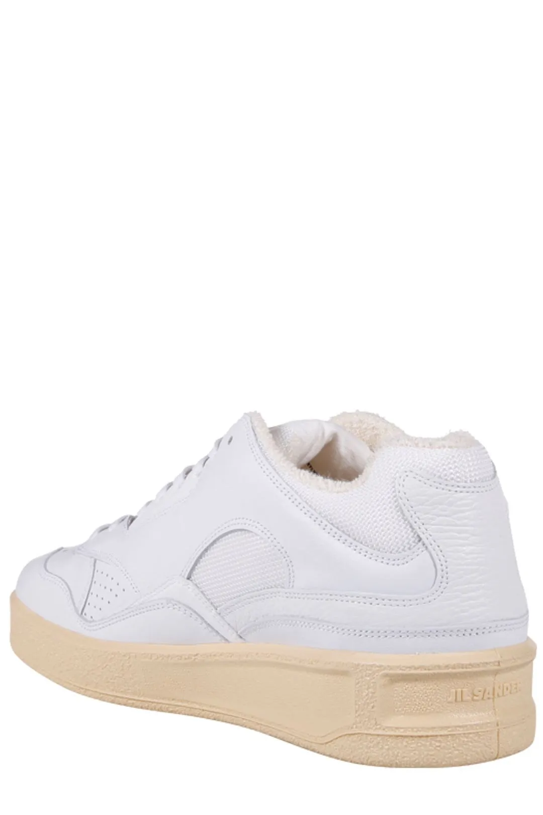 Jil Sander Round Toe Lace-Up Sneakers