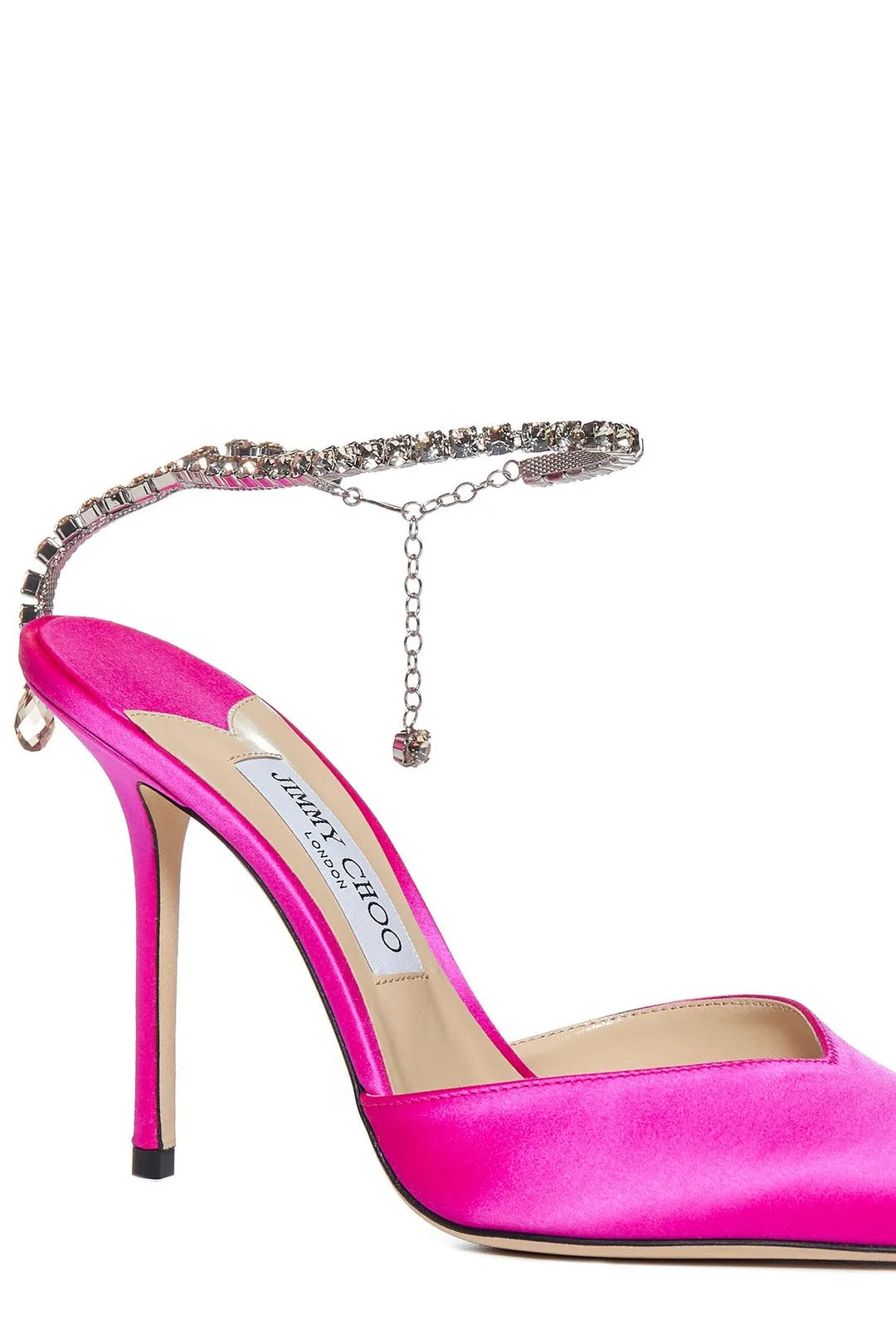 Jimmy Choo Saeda Embellished Ankle Strap Pumps