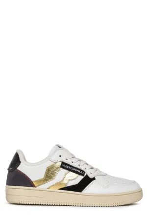 Just Cavalli Panelled Lace-Up Sneakers
