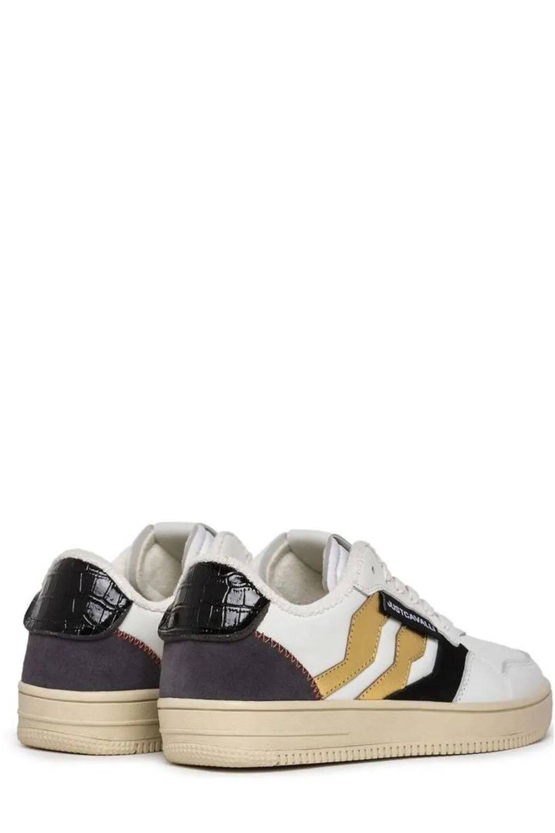 Just Cavalli Panelled Lace-Up Sneakers