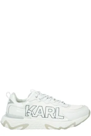 Karl Lagerfeld Logo Print Lace-Up Sneakers